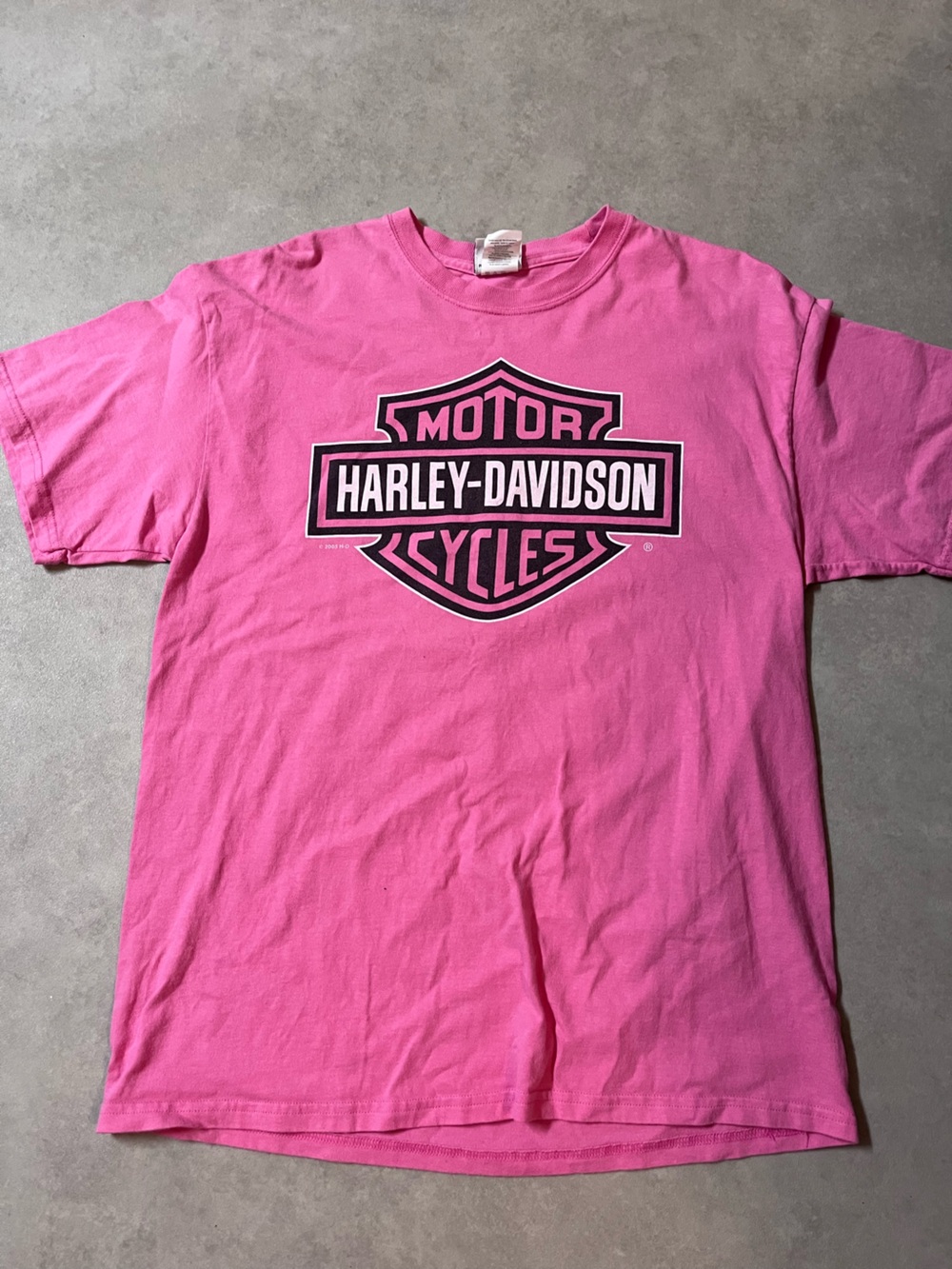 Harley-Davidson Men’s Hot Pink Logo Short Sleeve Tee
